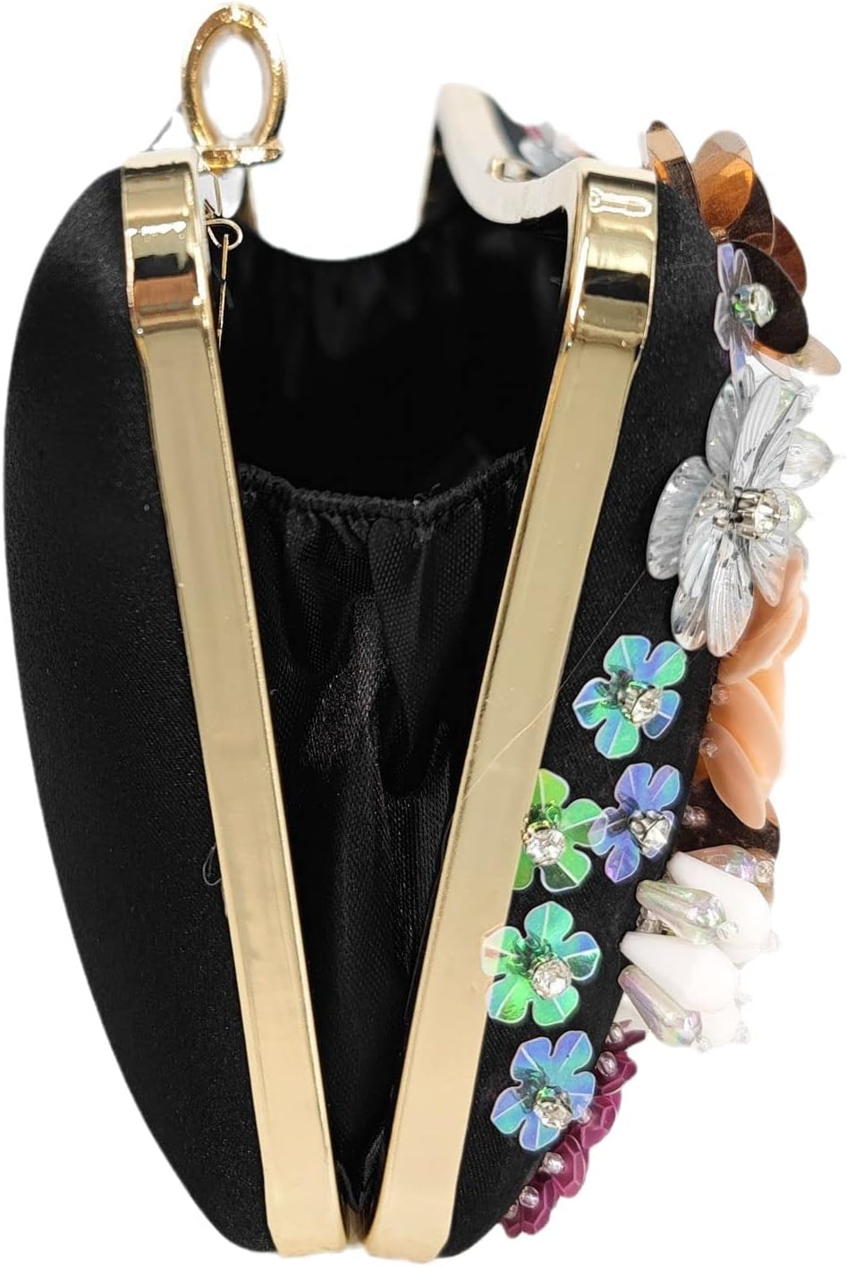 Chic Flower Clutch Purse for Women Formal Bridal Wedding Party Handbag Flower Evening Bags