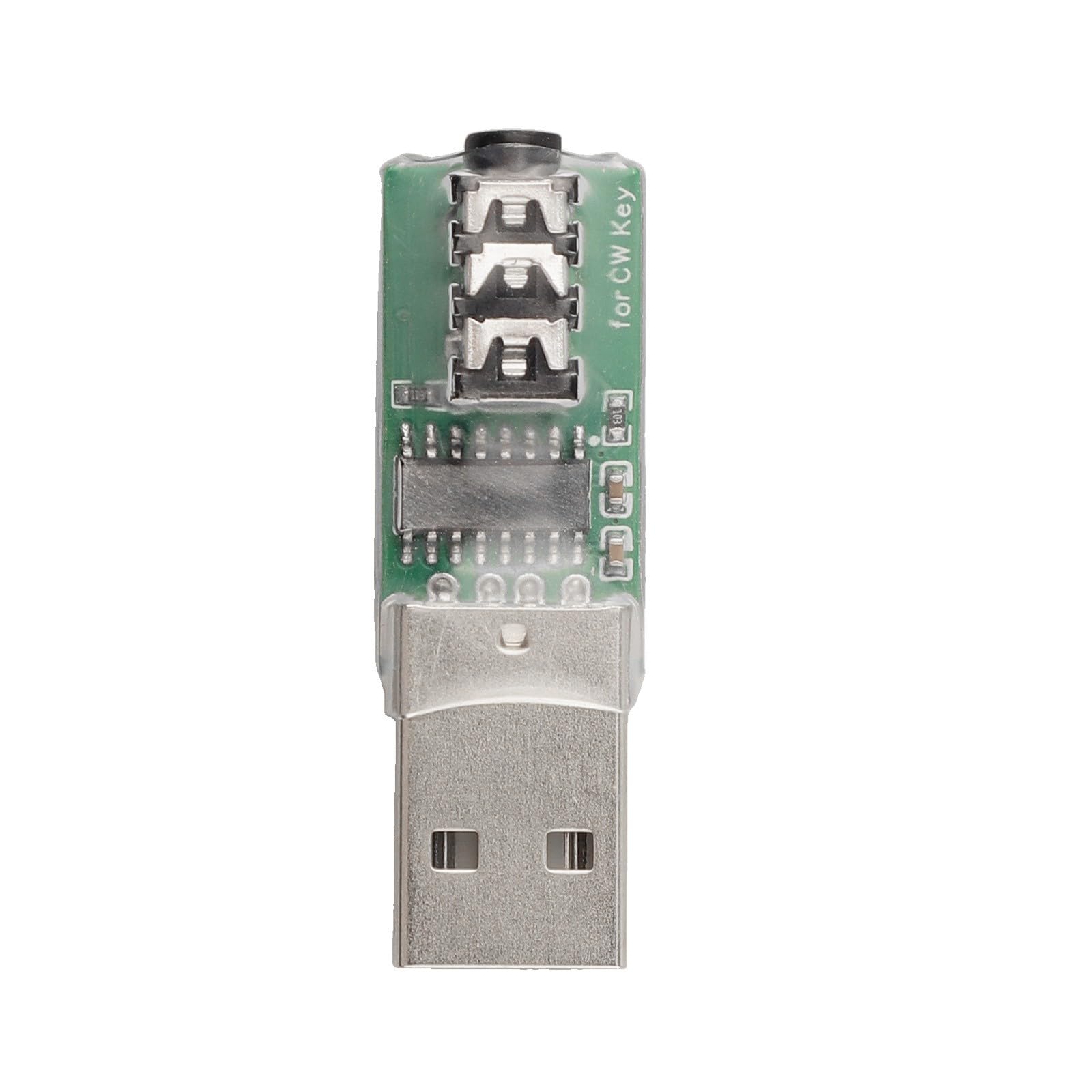 EasyByMall Mobile Code Connector USB Key per VBand Morse Trainer, 3.5mm Jack CW Practice Device con riconoscimento automatico/manuale per Windows iOS Android