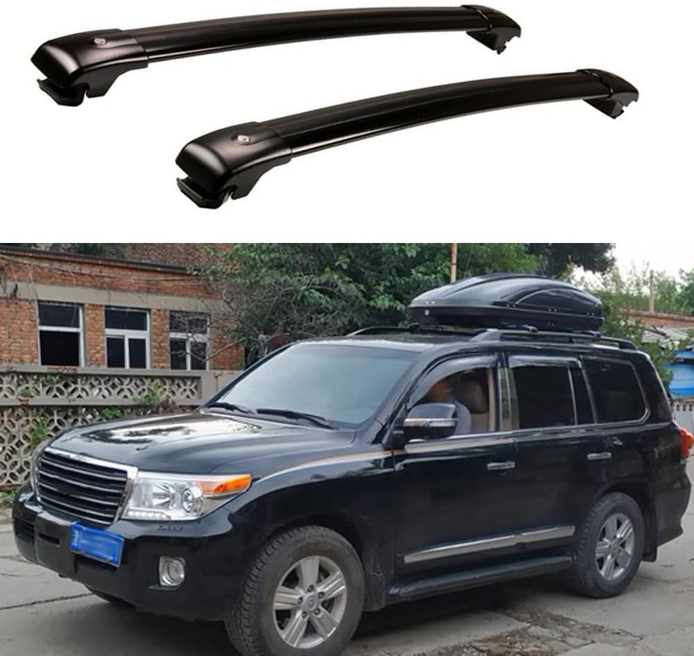 2PCS Cross Bars Fits for Land Crusiser J200 LC200 2008-2021 Crossbar Luggage Carrier Roof Rack Rail Carrier Lockable