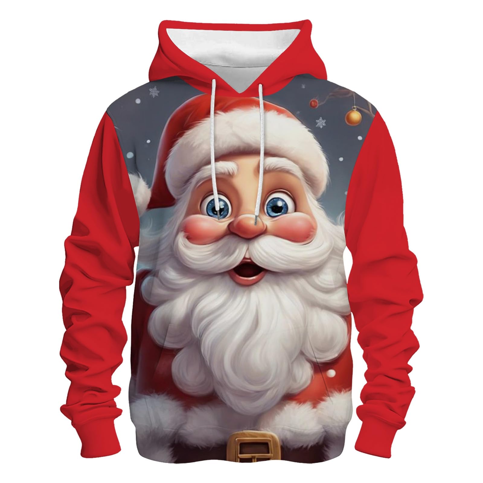 Pull De Noël À Capuche Festif Pour Hommes Drole Pulls De Noël Ugly Christmas Sweater Sweat A Capuche Homme Pull Famille Moche Sport Rigolo Sweatshirts Pulls Noel Homme Drole