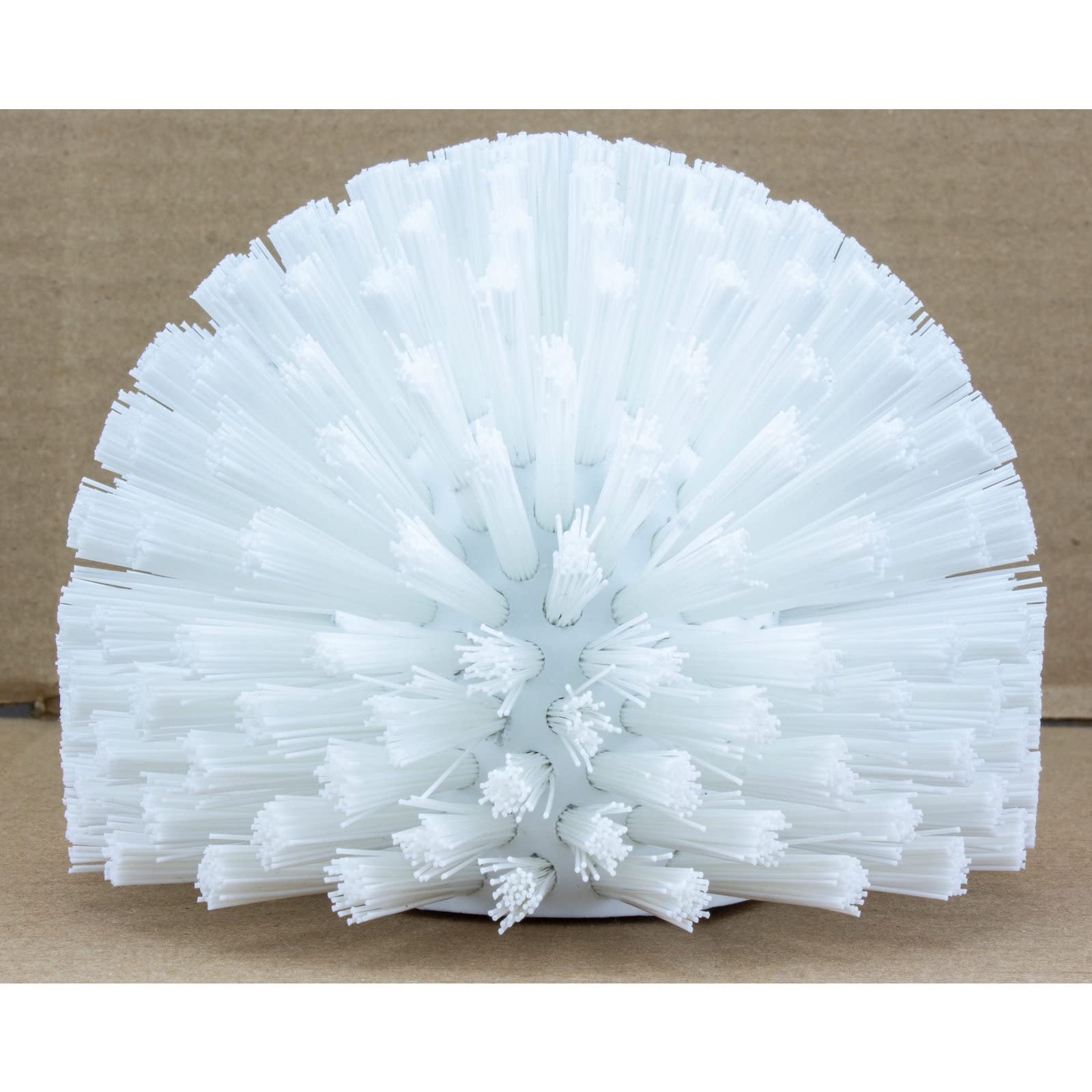 Brosse à tuyau blanche à poils rigides pour récurage intensif