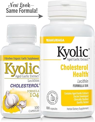 Miniatura 5 de Kyolic Aged Garlic Extract Formula 104, Cholesterol Health*, 100 Capsules
