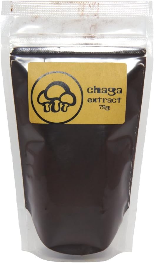 Chaga Mushroom Extract Powder by Appropriated Cultures - Dual-Extract, Organic Chaga Extract Powder - 75g bulk powder
