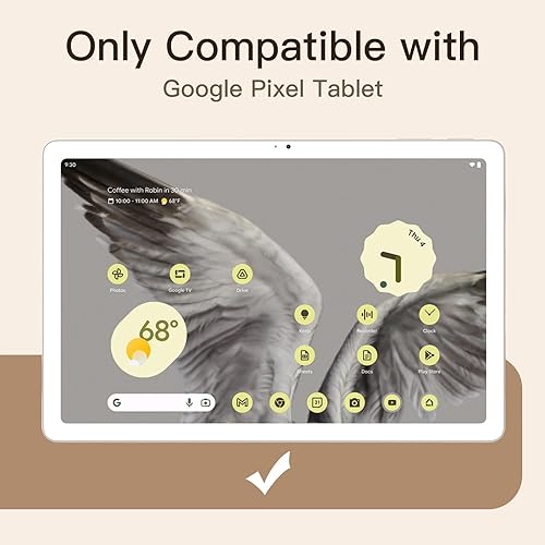 Miniatura 2 de JETech Protector de pantalla para tableta Google Pixel (11 pulgadas, modelo 2023), película de vidrio templado 9H, transparente HD, paquete de 2