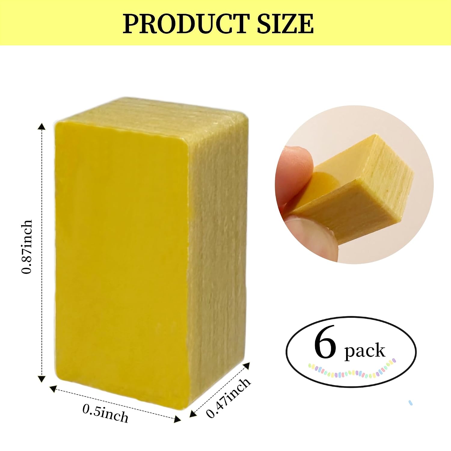 6Pack -Band Saw Parts Replacements CB50050BL Blade Cooling Block,Band Saw Guide Compatible with Craftsman, Jet, Delta, Grizzly, Rigid, Harbor Freight, HF, Reliant and Other Band Saws