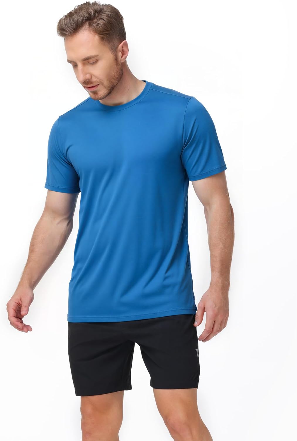 ZITY 3 Pack T Shirts for Men UPF 50+ Workout Swim Shirt Fast Dry Moisture Wicking Athletic T-Shirts for Running Gym - Image 3