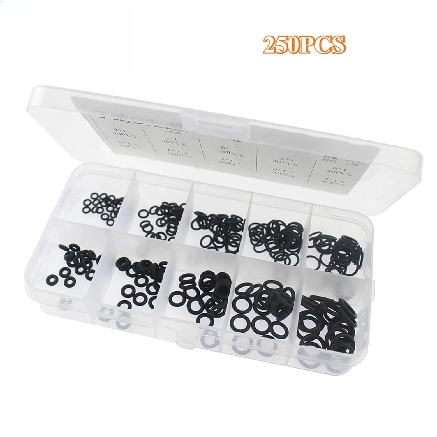 Versatile 1000/1200pcs O-Ring Nitrile Rubber Set Elastic Ring Oil Resist Washer Seals for Faucet Professional Plumbing Repair(1000PCS)