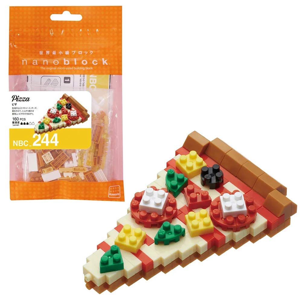 nanoblockNBC244 Pizza Toy, Multi-Colour