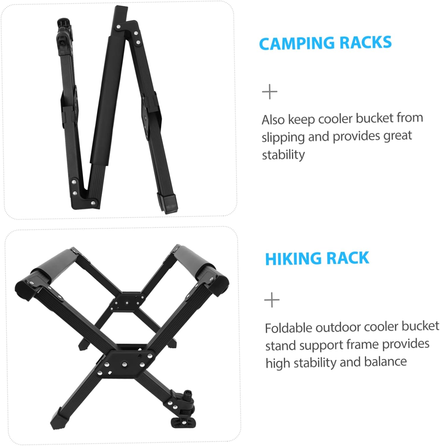 1pc Outdoor Cooler Box Stand Rack Picnic Frame for Camping Beach Stable Lightweight Design Easy to Carry Store