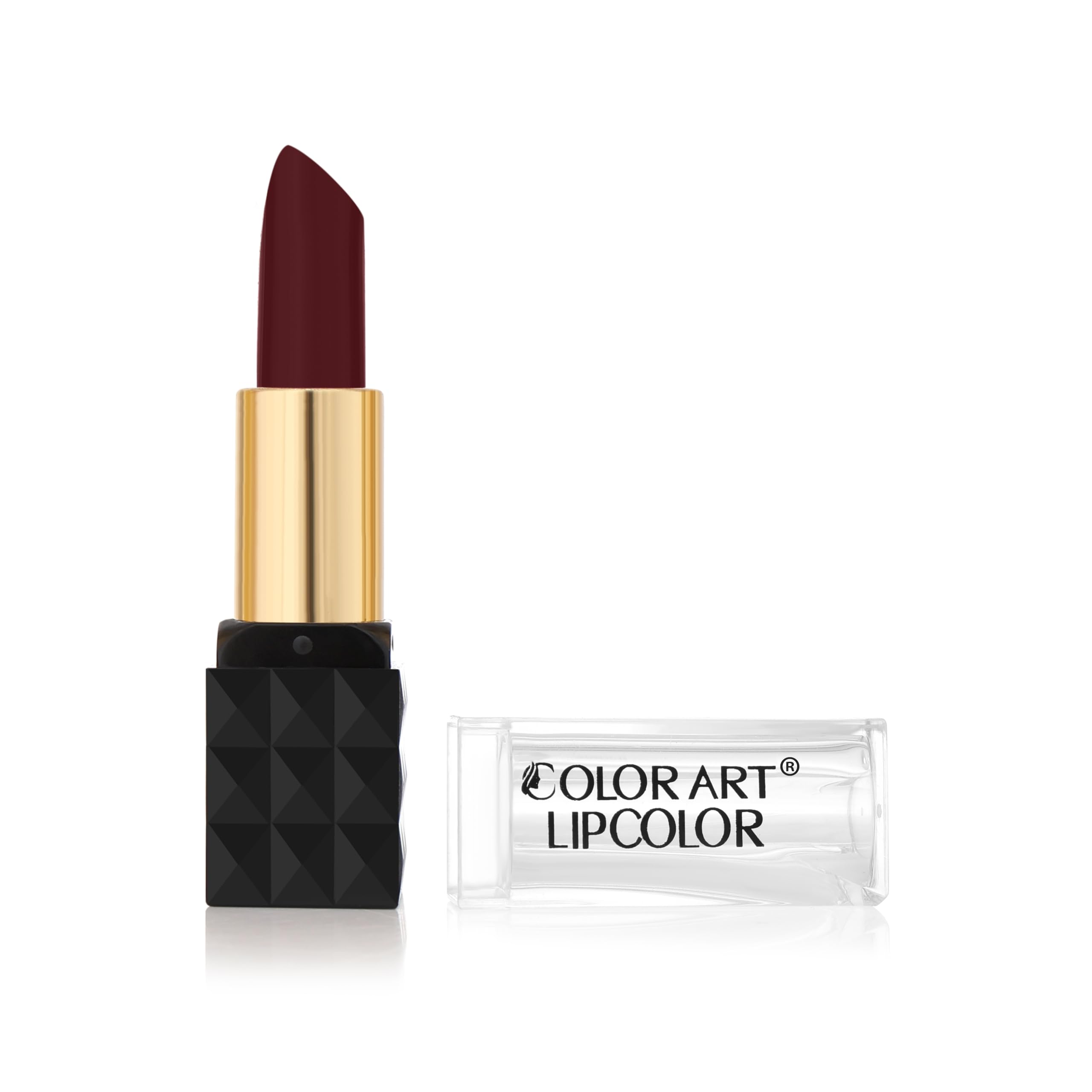 COLOR ART Dark Maroon Lipstick Enriched with Vitamin E | Lightweight, Non Sticky Long Lasting(4g, Pack of 1, C90)-picture-57