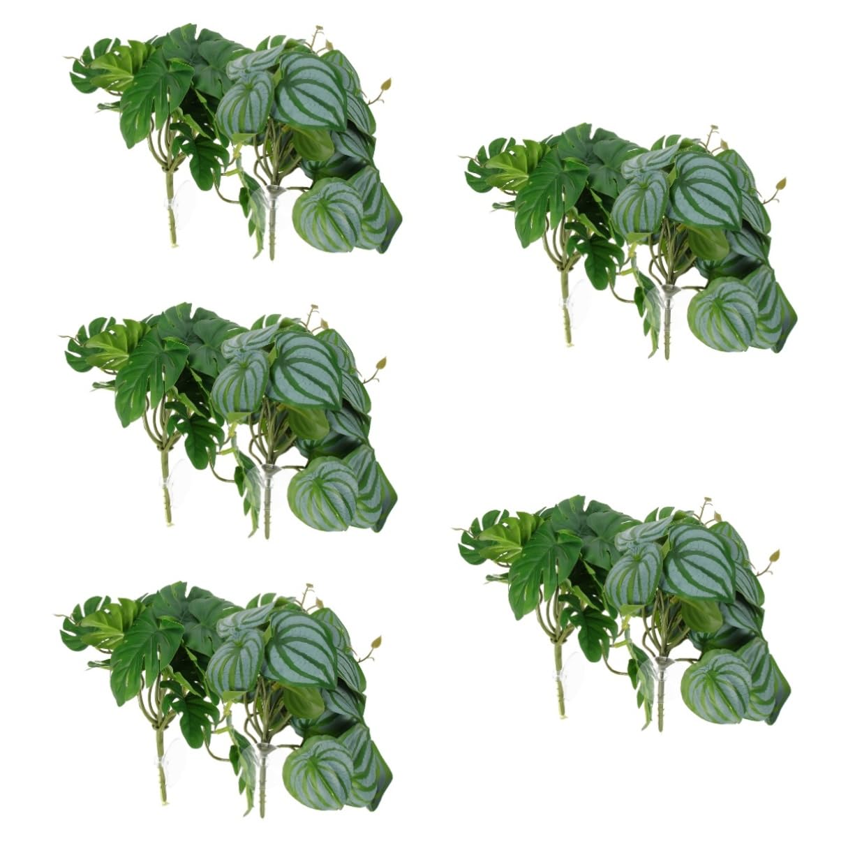 FRCOLOR 10piezas Decorativos Artificiales para Terrario y Ornamentos Falsos para Reptiles Adornos De Hábitat De Costilla De Adán