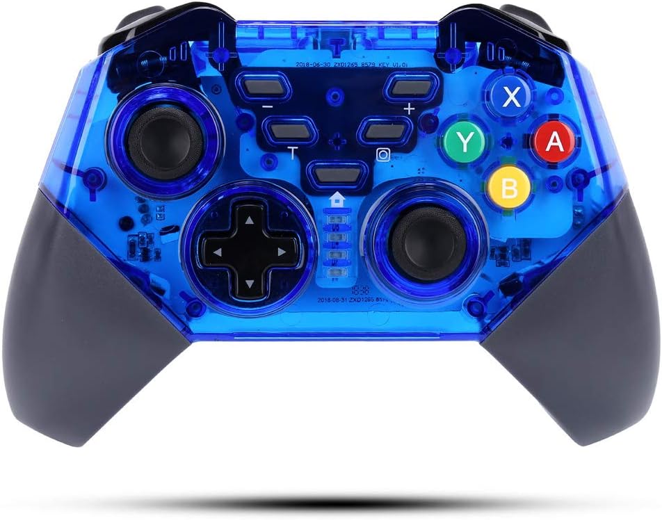 Switch Controller for Nintendo,KINGEAR Switch Pro Controller Remote Gamepad for Nintendo Switch,Wireless Switch Controller with Dual Vibration,Supports Gyro Axis & Turbo Function(Blue)