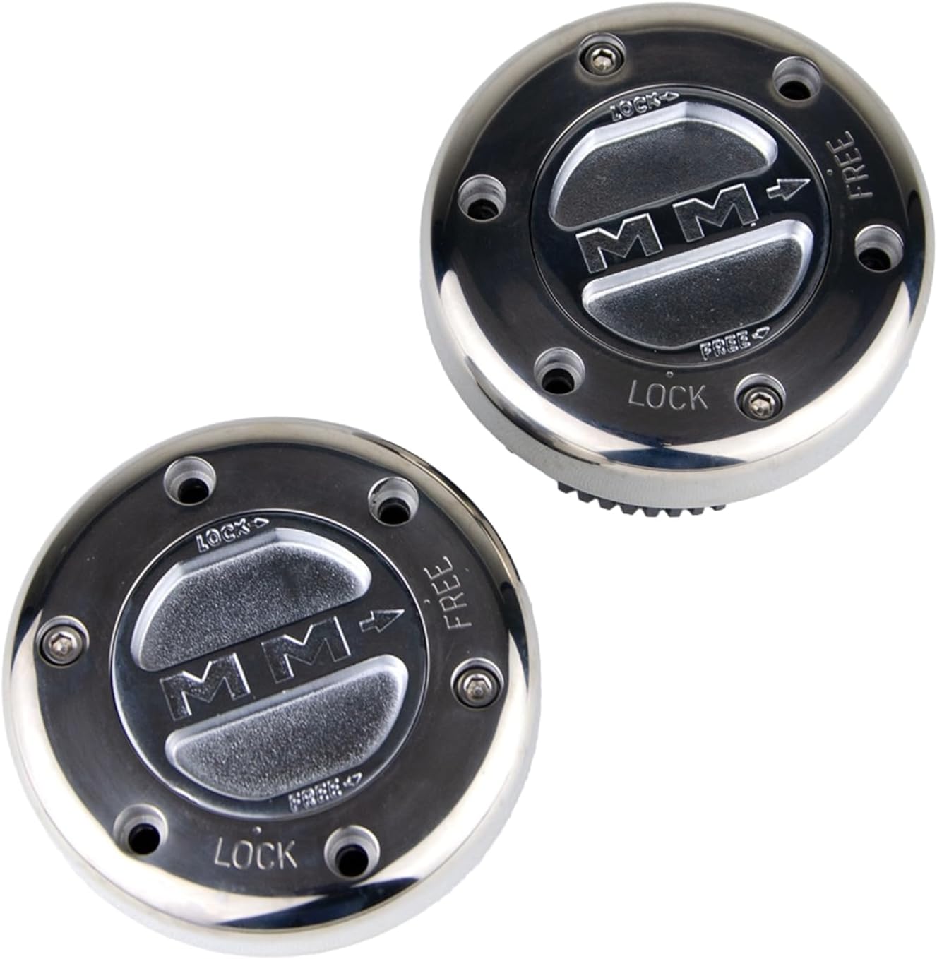 Mile Marker Premium Locking Hubs (449SS),Silver