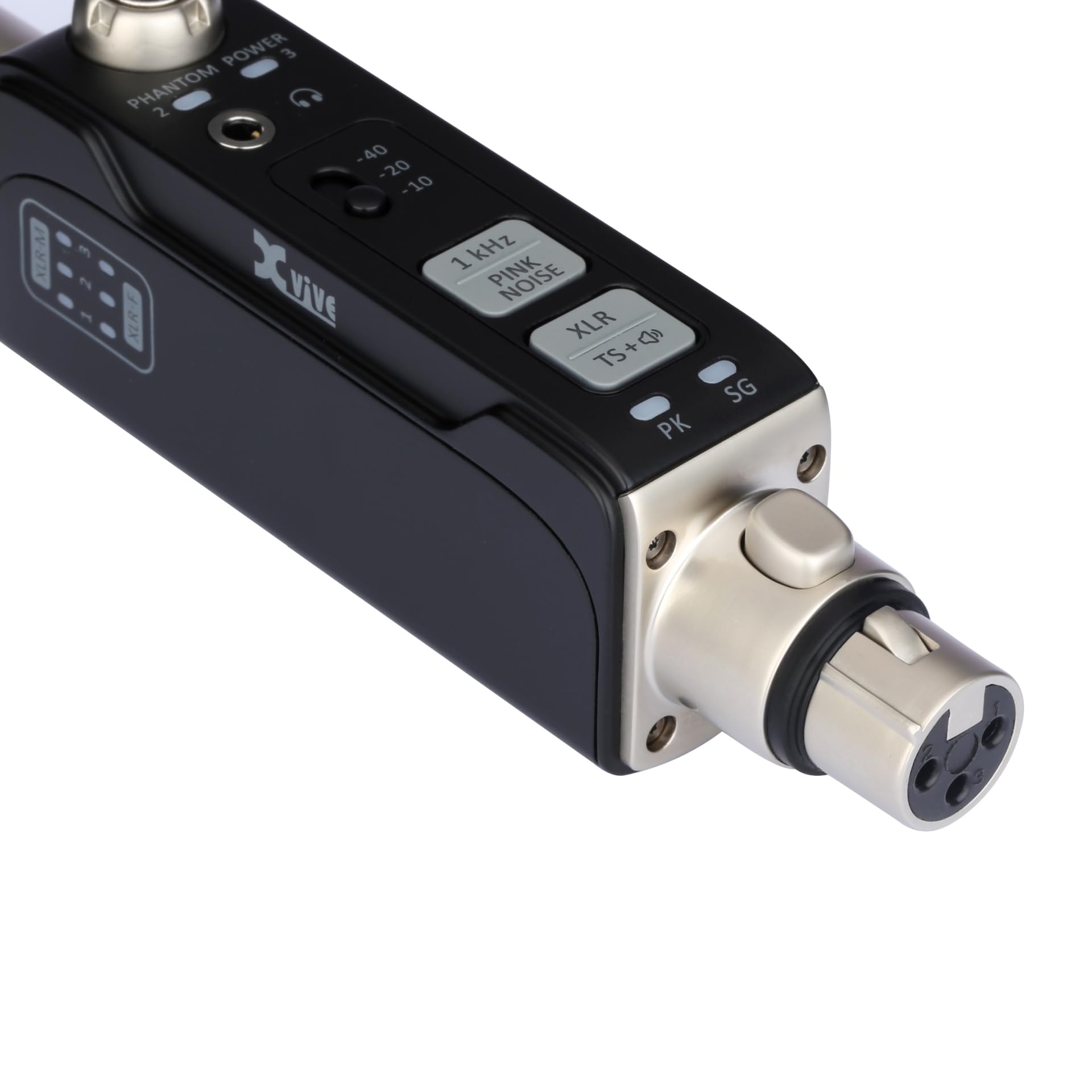 Xvive at-2 Audio Tester Pro, generatore di segnale 5 in 1 (tono 1kHz e rumore rosa), tester per cavi XLR, controllo alimentazione phantom 48V, misuratore di ingresso XLR, monitor per cuffie