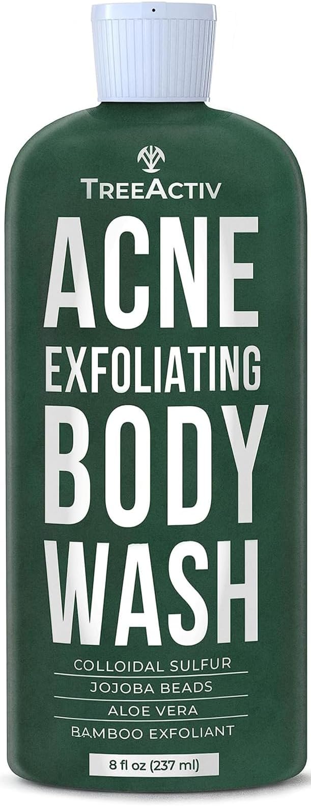 Treeactiv Body Wash - For Body Acne and Toxins with Calamine and Sulfur Powder (8 Oz)