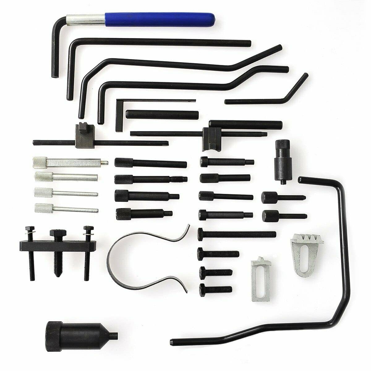 JOMAFA 4193 - Herramientas para ajuste de motor y cambio de distribucion para motores 1.0, 1.1, 1.4, 1.6, 1.8, 2.0, 2.2 HDi Compatible con Peug y citroe P.S.A - Acero endurecido