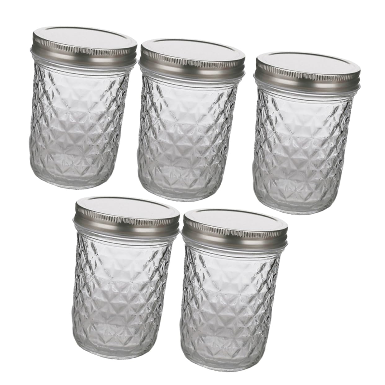 Zerodeko Glasflasche in Flaschenform 5 Stück, 350ml, Wiederverschließbar | Süßigkeiten und Beef Jerky, Dicht Versiegelt mit Spenderfunktion, für Zuhause und Reiseverpackung