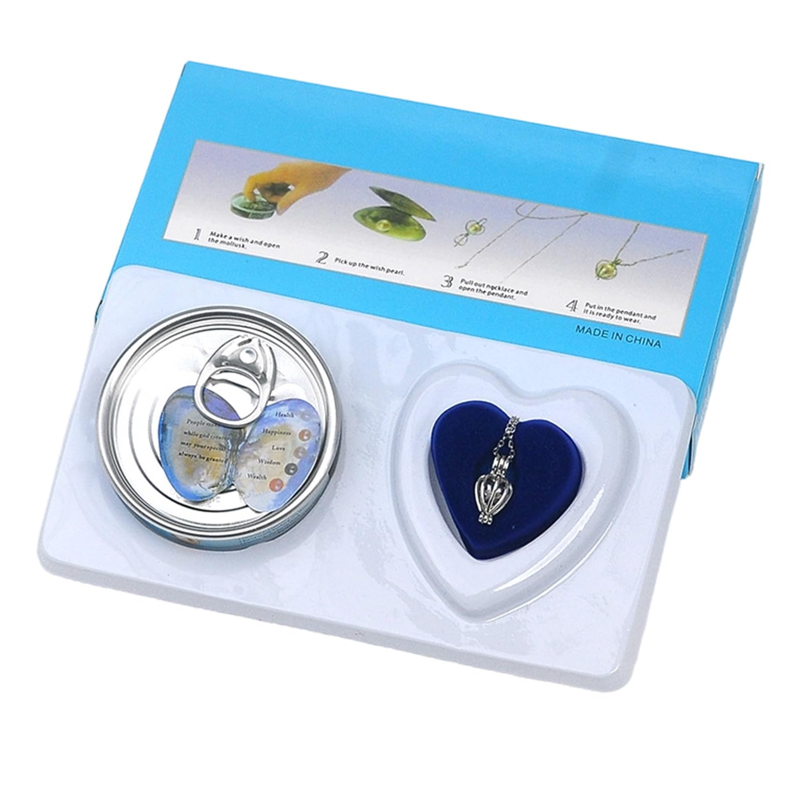 hogtnd Pack of 1 Perfect Surprise Gift Craft Beads Accessory Set with Fun Oysters to Unpack and Creative Tin Container for Surprise Packages for Any Occasion