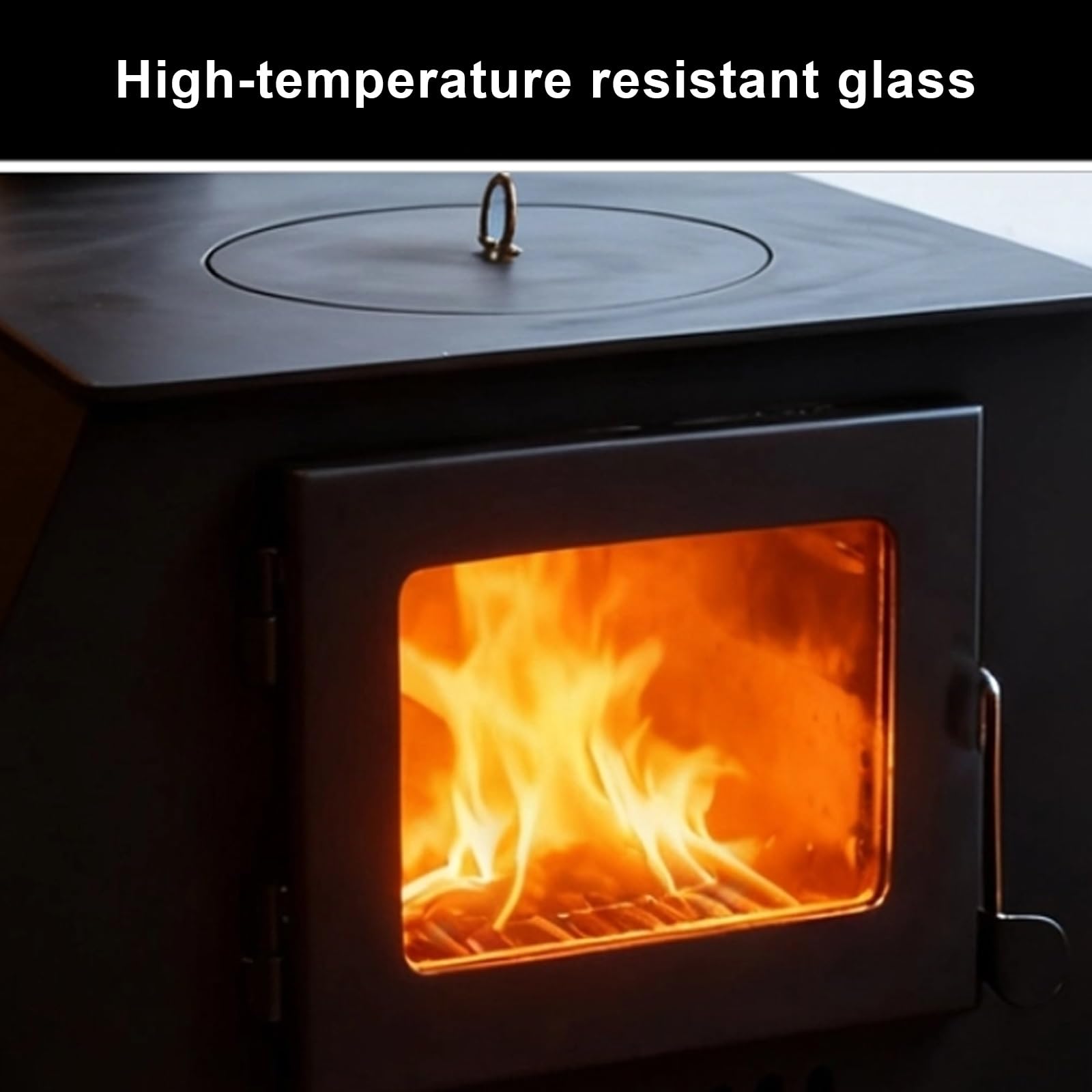 Finestra di Visualizzazione del Fuoco Stufe a Legna da Interno con Forno Combustione per Gassificazione Si Riscalda Rapidamente, Senza Fumo Stufa a Legna