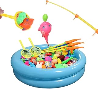 Topwon Inflatable Swimming Pool for Fishing Magnetic Toys Floating Fishing Game, Sand Tray, Outdoor Party Food Tray - Inflatable Pond