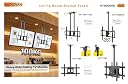 Audiovan 360 Degree Rotate TV Ceiling Mount for 32-65 Inches LED LCD & Plasma TV Movable Swivel Bracket (AVT-360 Ceiling) gallery image