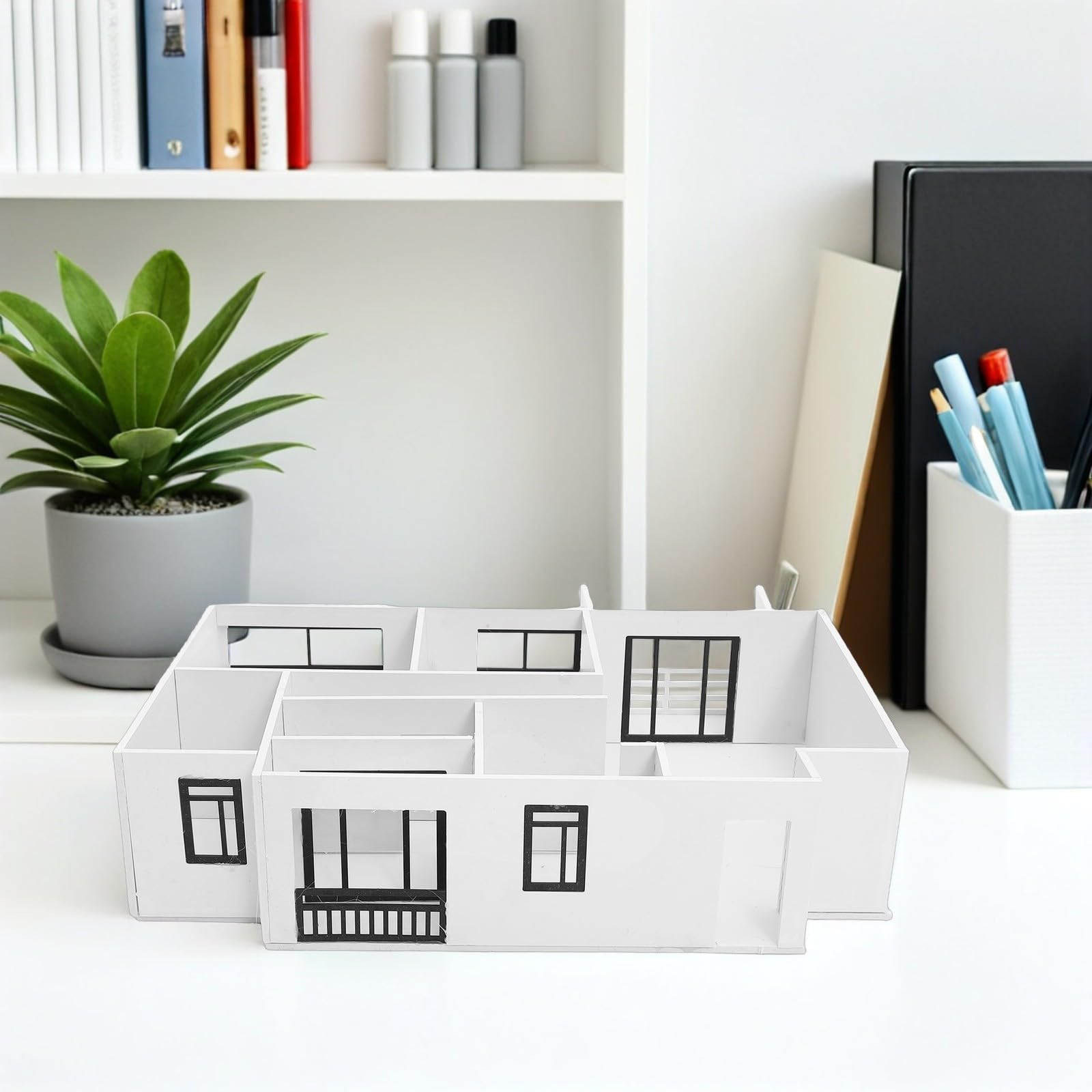 HORIALENCE 1 Satz Architekturmodell 1:25 Maßstab aus Pvc und Acryl für Präzise Raumplanung und Kreatives Modellbau Selbstgemacht Wohnungsgrundriss ohne Inneneinrichtung