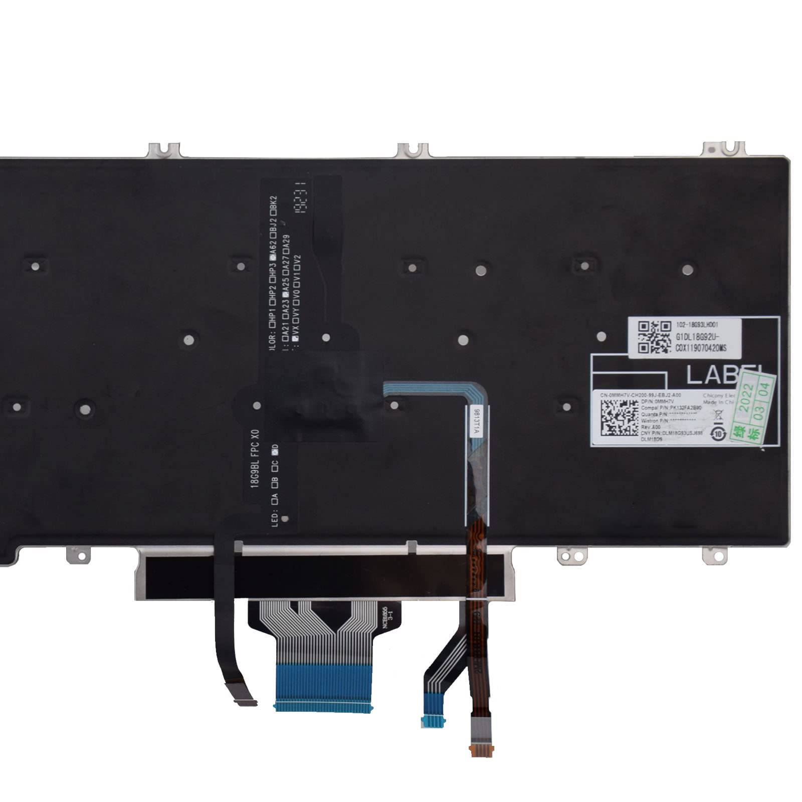 Dell Precision 3570 Replacement Backlit Keyboard For Dell Precision ...