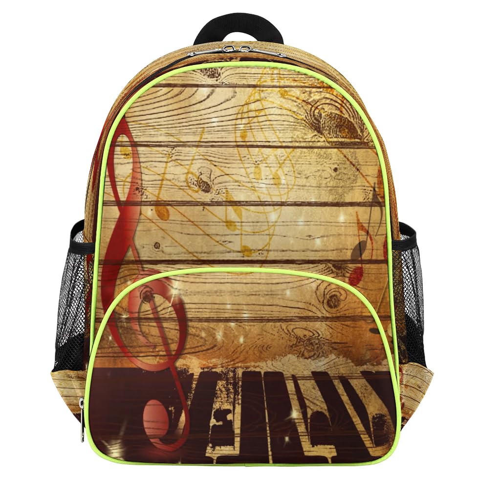 Sac à dos robuste pour enfants garçons et filles style piano vintage