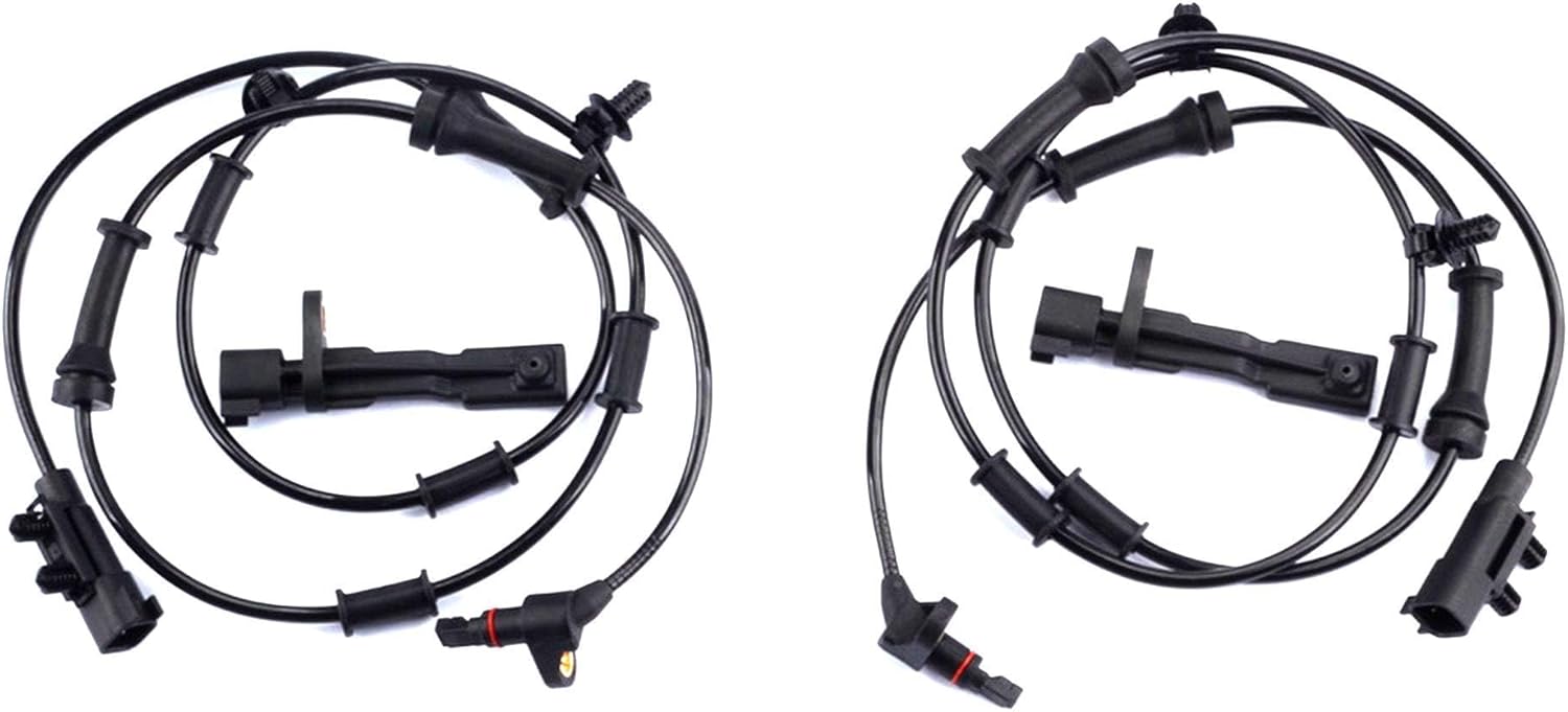 Dasbecan Front and Rear ABS Wheel Speed Sensor Compatible with Jeep Wrangler 3.6L 2012-2017,Jeep Wrangler 3.8L 2007-2011 Replaces# 68003281AA 68003281AC 52060156AD 52125003AA (Pack of 4PCS)