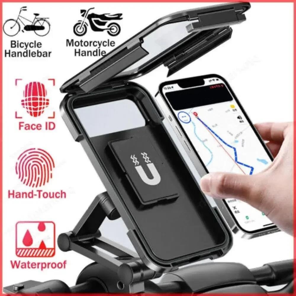 Supporto Telefono Moto Bici 360 Gradi 6.7 Pollici Custodia Impermeabile Smartphone