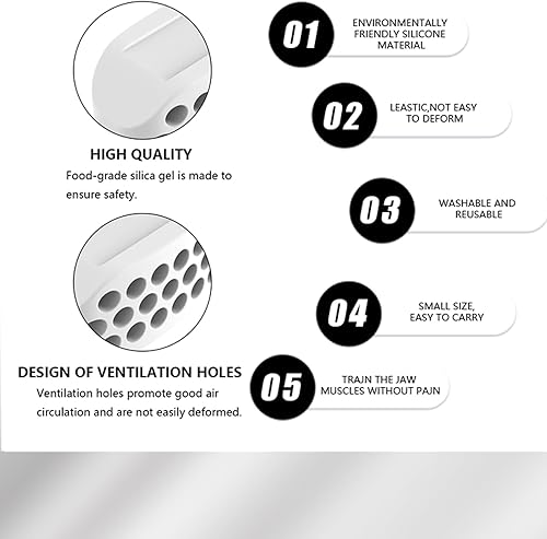 Miniatura 6 de Chaobenfu Ejercitador de mandíbula para hombres, ejercitador de mandíbula para mujeres, eliminador de doble barbilla, reductor de barbilla,