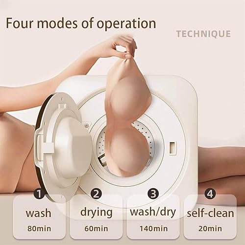 Miniatura 7 de Lavadoras de ropa portátiles Mini lavadora de pared Lavadora de tambor frontal completamente automática para lavado de viajes en dormitorio, para