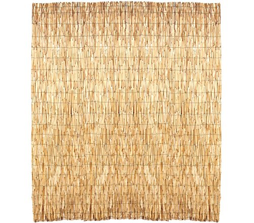 049897 Reja perimetral de bambú estera para sombrear 150 x 300 cm
