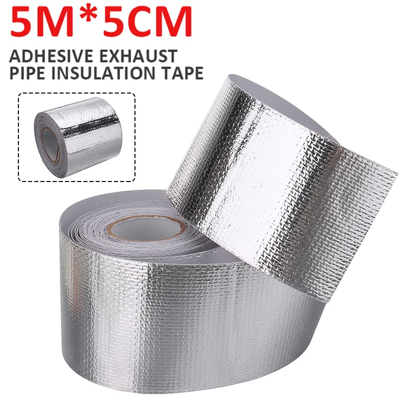 Ruban Protection Thermique Fibre De Verre 15 M + Attaches Acier – Résiste à 550°C, Pour échappement Moto/voiture