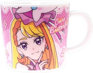 Kaneshotouki 068124 Pretty Cure Mug, Face Mug, Small, Approx. 8.5 fl oz (240 ml), Cure Butterfly, Goods, Tableware, Made i...