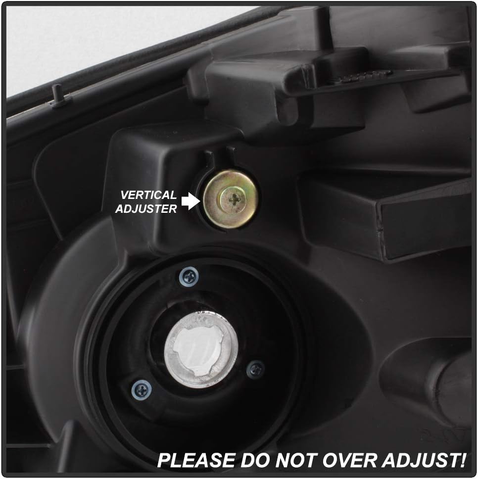 AKKON - For Nissan Titan Armada Black Bezel Dual Ring DRL Daylight LED Projector Headlights Replacement