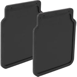 Guardabarros Twingo Guardabarros universal de goma, 23 x 20 cm, color negro, para remolques, caravanas, coches (2)