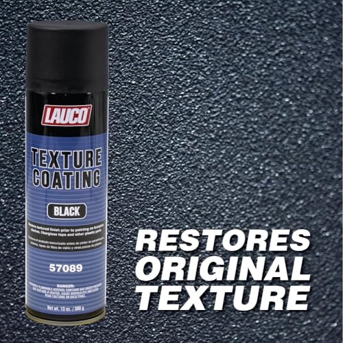 LAUCO Texture Coating Black 13 oz Aerosol Spray, Professional Automotive Trim and Bumper Refinisher, Durable Flexible Matte Finish for Plastic, Metal, and Fiberglass Surfaces, Easy Spray Application - Image 4