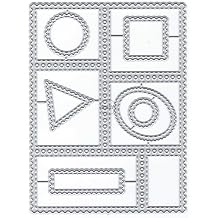 DzIxY Geometric Lace Metal Cutting Dice Card Making Kit Embossed Paper Die Cut Scrapbooking Machine Stencil Storage Pocket Supplies |   DIY
