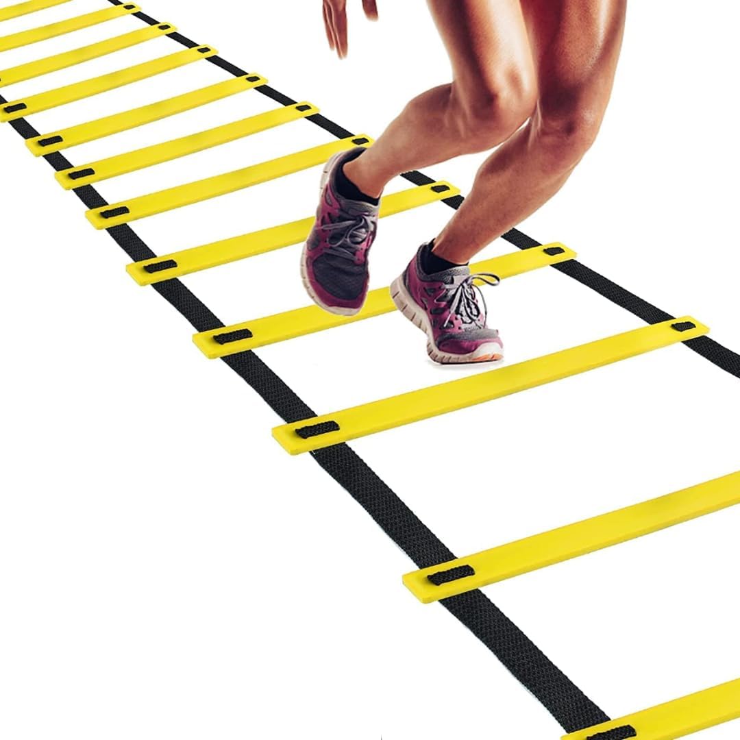 De Jure Fitness Polypropylene Adjustable Agility Ladder (2 Meter)
