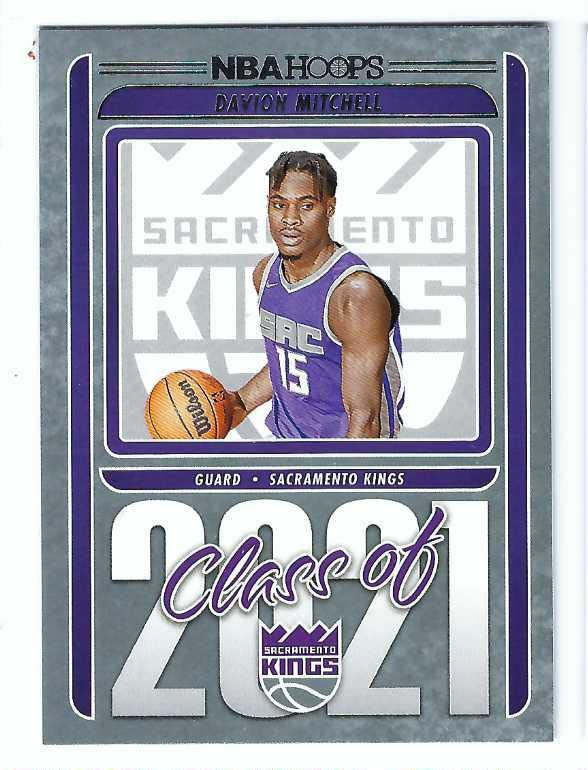 DAVION MITCHELL 2021-22 Panini NBA Hoops Clss of 2021#5 Rookie Card RC Baylor Bears Sacramento Kings Basketball