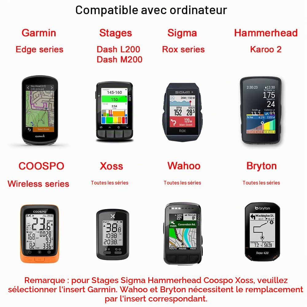 Cestbon Support spécialisé Sl7, réglable à 26 degrés, pour appareils photo Garmin Edge et Wahoo Elemnt