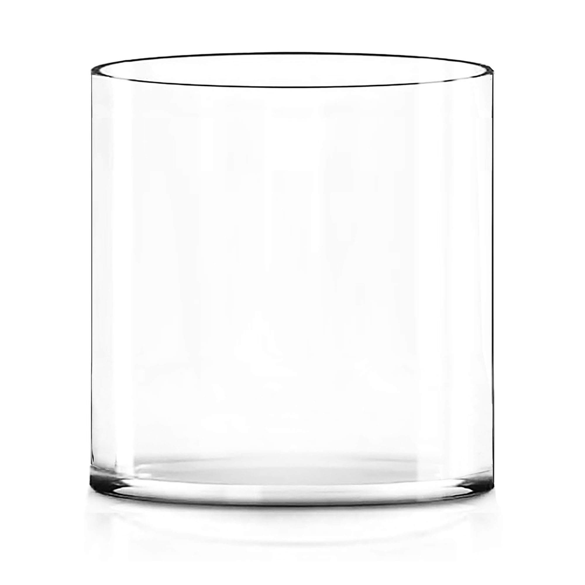 CYS Excel Large Glass Cylinder Flower Vase (H:30 D:20) (centimeter)| Multiple Size Choices Glass Vase Centerpieces | Hurricane Floating Candle Holder Vase