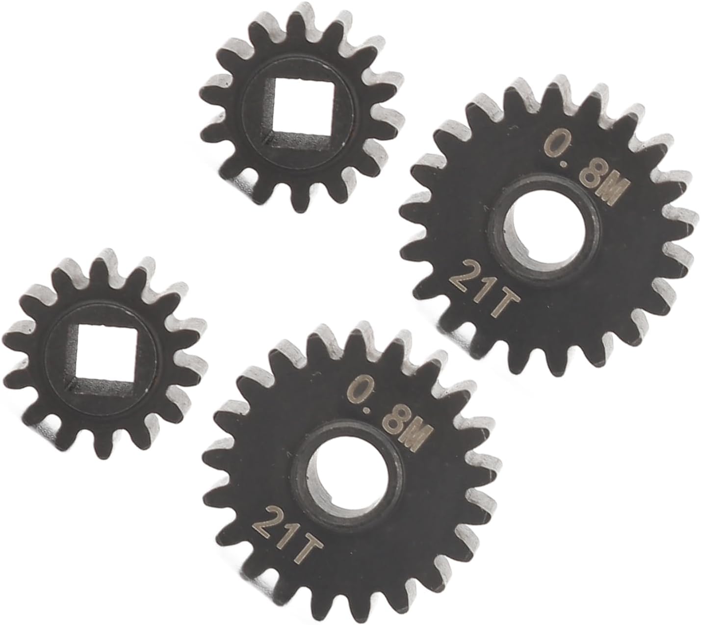 Efficient Portal Axle Gear Steel Material Powerful Performance for Capra SCX10 III RC Crawler Parts 21T 14T Gear Functionality Black 4pcs