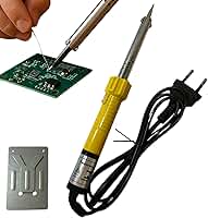 Ferro de Solda 60W 127V Profissional com Ponta de Precisão – Rápido Aquecimento, Cabo Resistente, Ideal para Eletrônica, Reparo Placas, Soldagem Manutenção, Artesanato, Hobby, Doméstico e Profissional