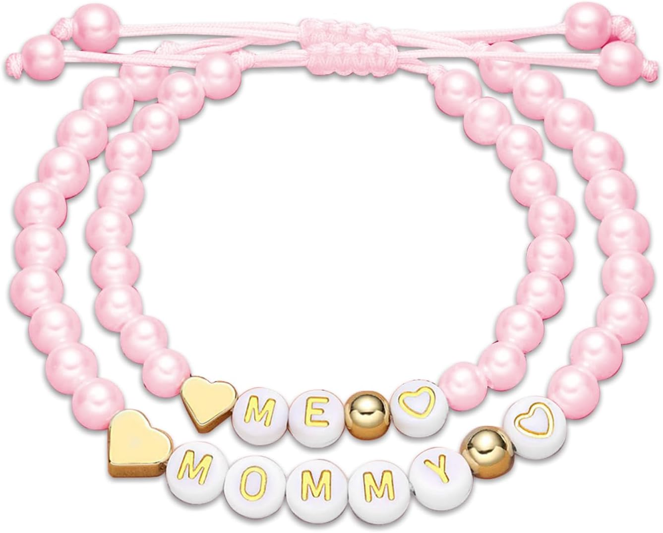 Mother Daughter Bead Bracelet Set for 2, Mommy and Jamaica Ubuy - Main Image