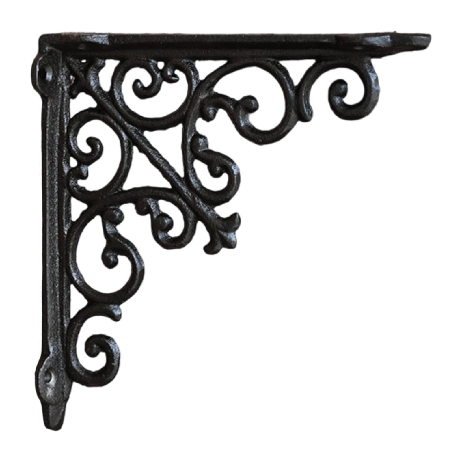 Decorative Shelf Bracket Home Iron with Screws Wall Mount Wall Shelf Bracket M-image-48
