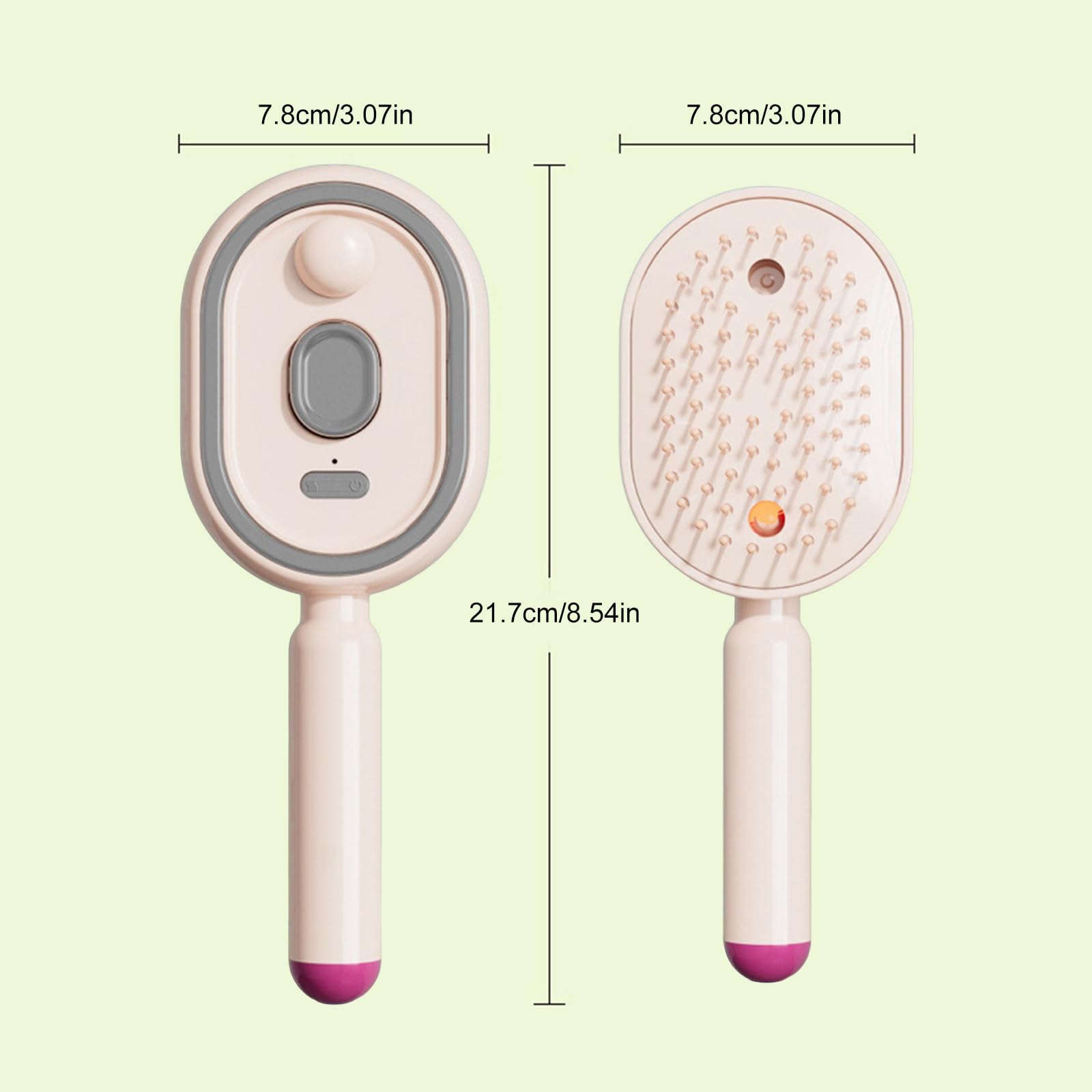 Peigne À Airbag Vaporisateur Électrique, Anti-statique Et Massant, Diffuseur D'huile Essentielle Pour Soin Des Cheveux