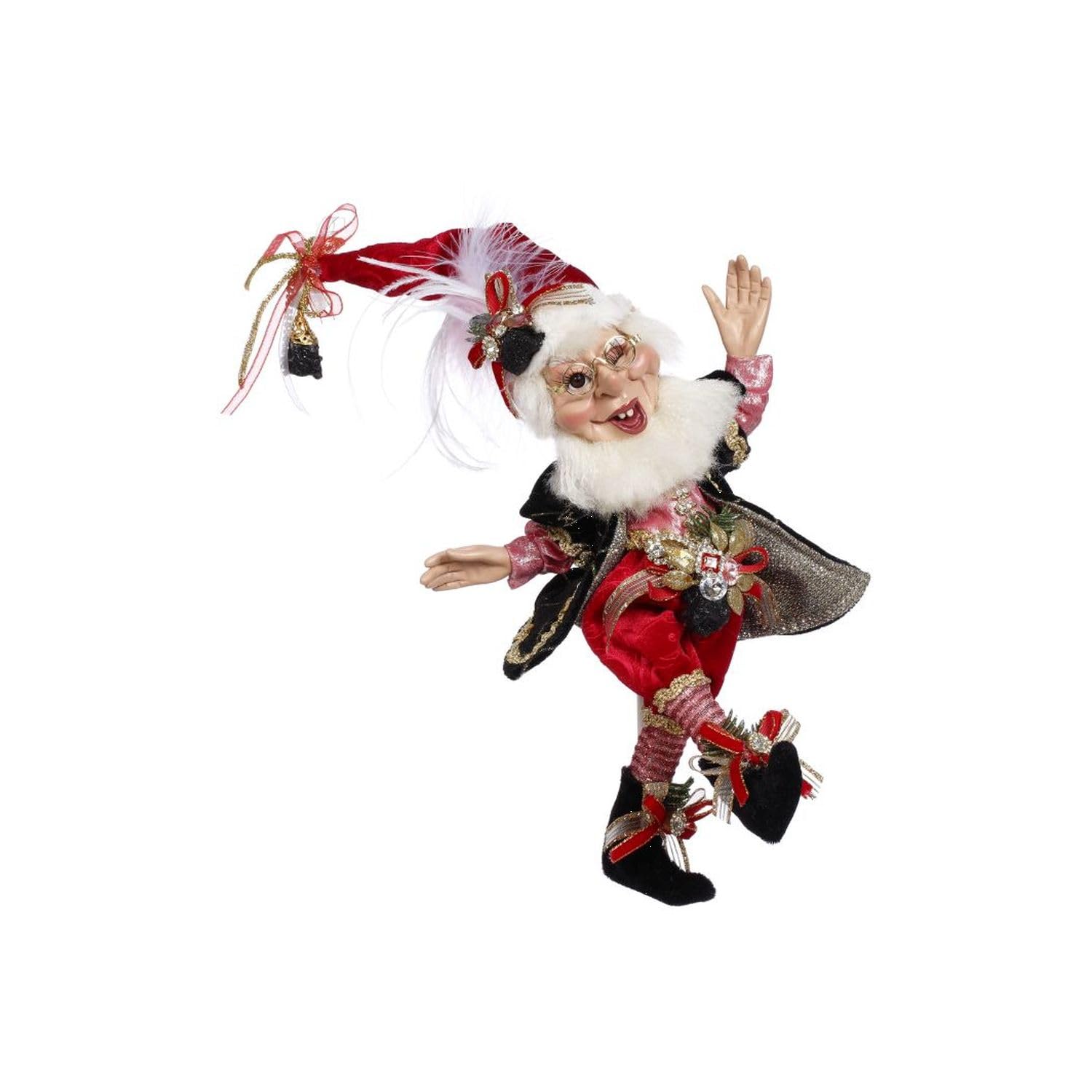 Chaussette de Noël 2024 Elfe charbon décoration cheminée