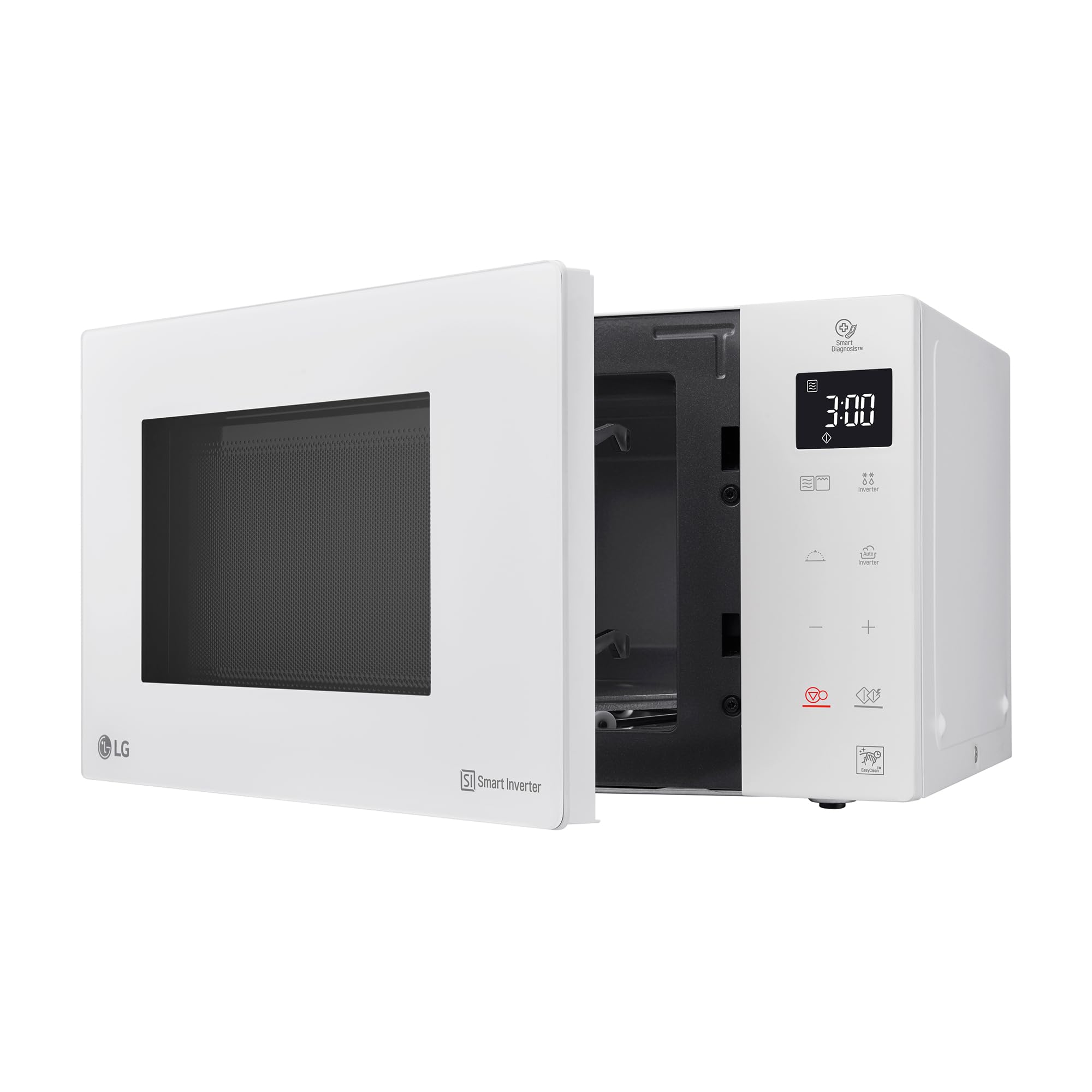 LG MH6535GDH Microondas Con Grill Blanco Smart Inverter 1000W 25L